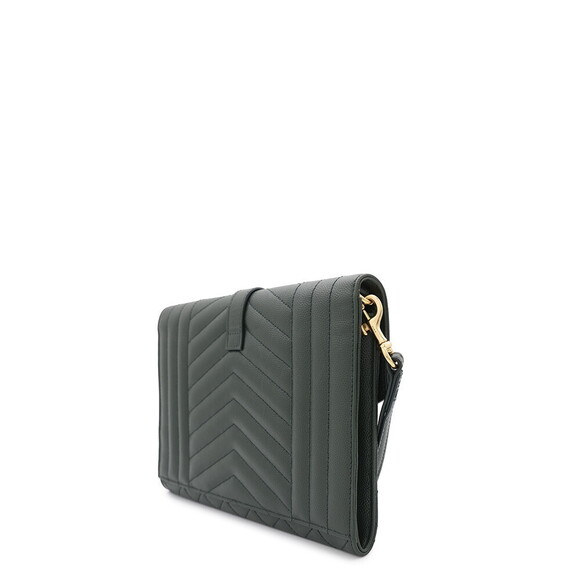 Saint Laurent Paris Monogram Envelope Clutch Bag - Picture 2 of 11